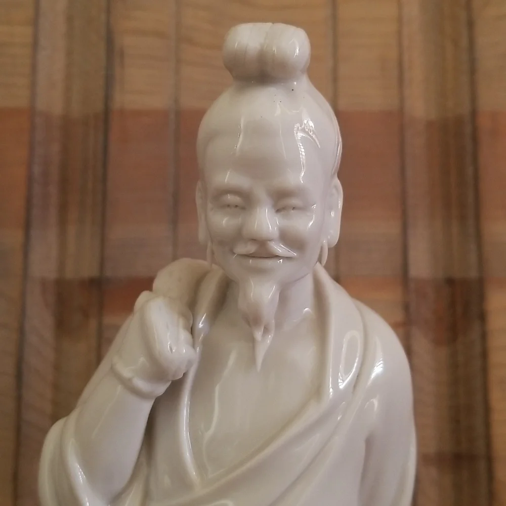 Vintage Asian Fisherman Figurine
